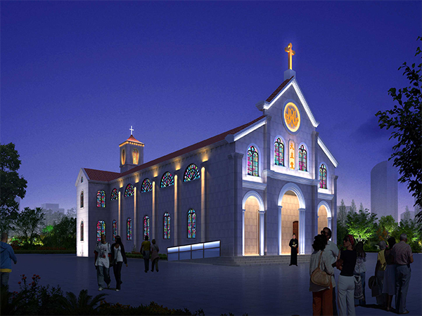 无锡惠山区天主教堂亮化工程设计